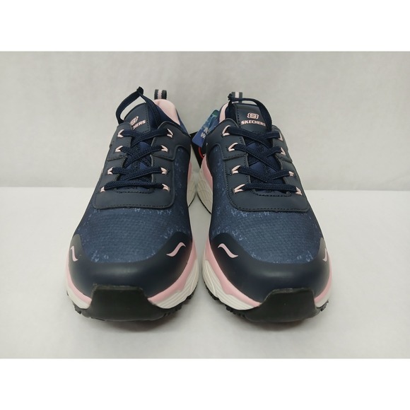 Skechers Work Womens Ultra Go Max Cushioning Elite Shoes 108036 Blue PInk Sz 7.5 - Picture 11 of 11